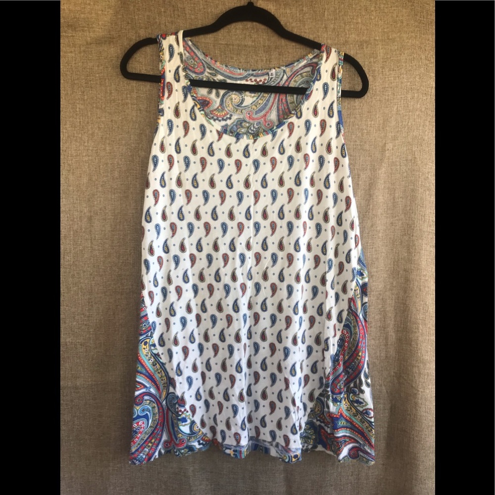 Vera Bradley paisley tank top (M)